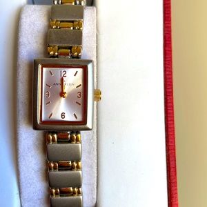 Ladies ANNE KLEIN  Silver and gold watch